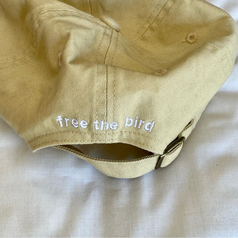 Birddogs baseball cap free the bird 100% cotton yellow adjustable strap-back hat - Picture 3 of 7